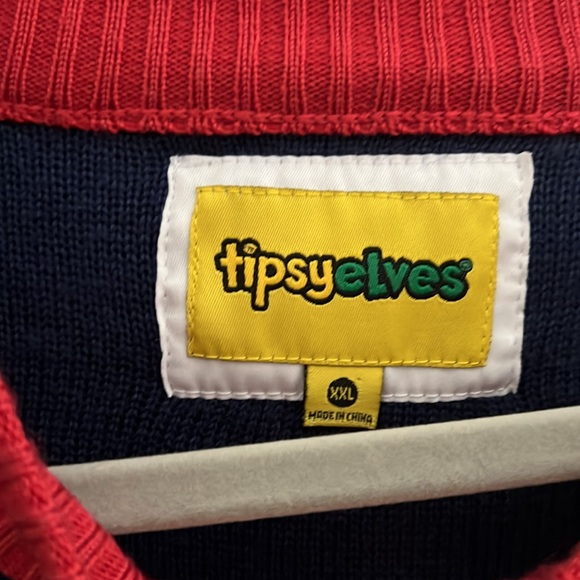 TipsyElves Santa’s Little Helpers Keg Stand Ugly Christmas Sweater SZ XXL - Picture 3 of 10